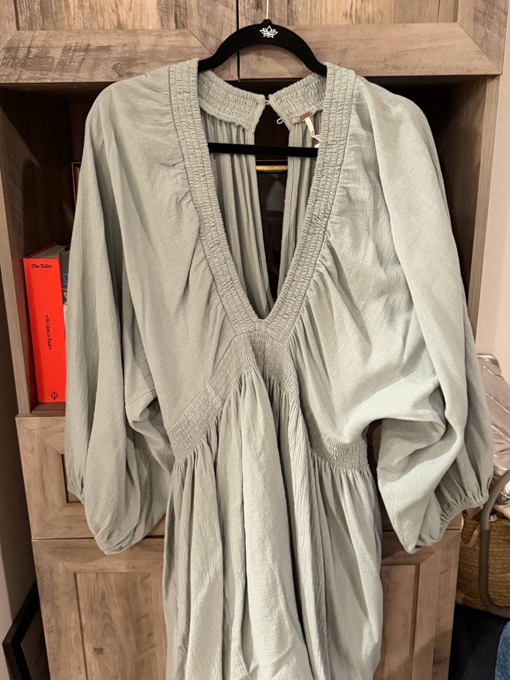 Free People Sage Green Mini Dress